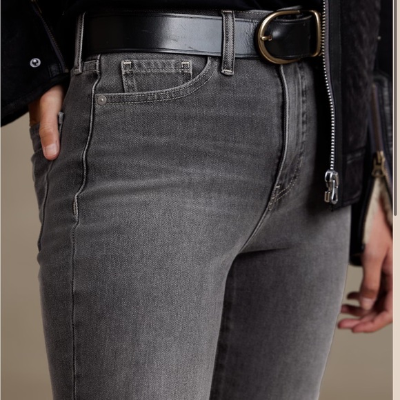 Banana Republic Slim Jean Charcoal Gray Wash 25 - Picture 3 of 13